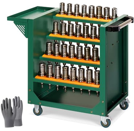 TRAGLO Robuster Werkzeugwagen, Mechaniker-Mehrzweckwagen, CNC-Werkzeughalter, Industrie-Servicewagen mit Rädern für Lager, Garage, Reparaturwerkstatt(BT50)