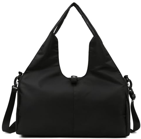 Bolsa de Viaje y Deporte, Bolsa Mujer Resistente al Agua, con Compartimento para Zapatos, para Entrenamiento y Viaje