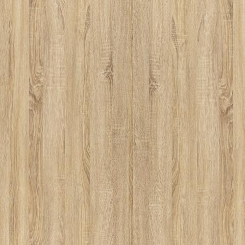 Abyssaly Vinyl Wrap Wood Effect Sticky Back Plastic Roll, Oak Brown Self Adhesive Wallpaper, Vintage Removable Wallpaper for Furniture, Wall 40cm X 1000cm