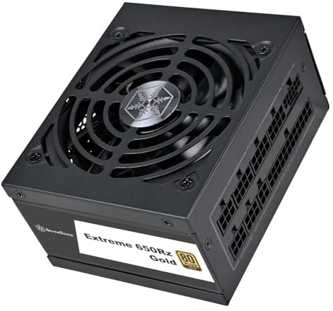 SilverStone Technology Extreme 650Rz Gold, Fuente de alimentación Modular SFX 80 Plus Gold 650W SFX12V 4,1 PCIe 5, SST-EX650R-GM