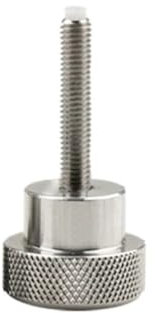 Stainless Steel Thumb Screw Knurled High Head Hand Tighten Bolt with POM Buffer Glue Length 6-55mm 1pcs M3 M4 M5 M6 M8 M10(10MM_M8 (D25X20))