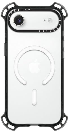 CASETiFY Bounce iPhone Air Case [Shockproof/Compatible with Magsafe / 21.3 ft. 7X Military Grade Drop Protection] - Black
