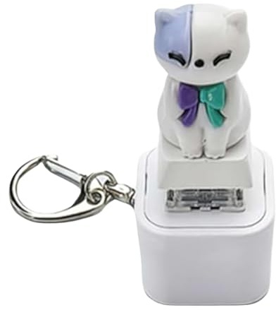 Cat Meow Dog Bark Sound Keyboard Irritability Schlüsselanhänger mit Knöpfen für Kätzchen und Welpen, die Katzen und Hunde zerkleinern können. Praktischer Schlüsselanhänger mit leichtem und