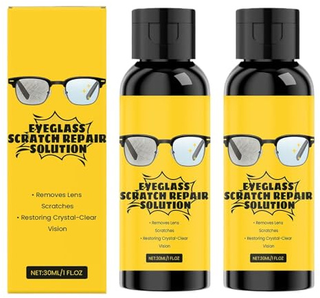 Brillen Reinigungsspray Brillenglas Kratzer Entferner Sanft Ohne Schäden Effektiv Entfernt Kratzer und Schmutz für Brillengläsern Sonnenbrillen Lesebrillen für Alltag Büro und Outdoor