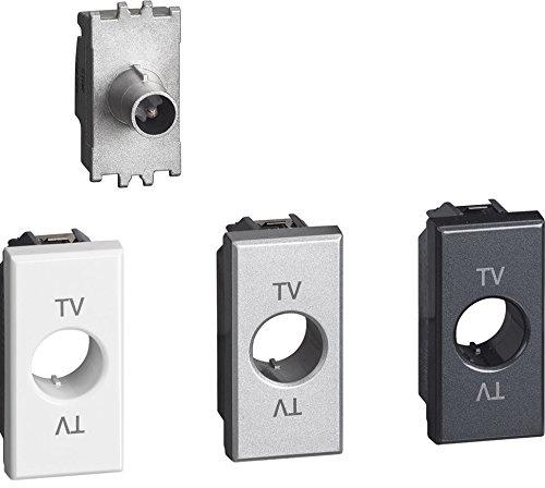 BTicino H4202P10 Axolute Presa TV Terminale, 10 dB, 1 m