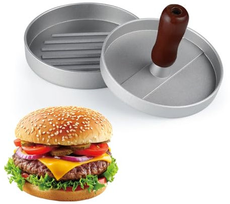 AEX Non Stick Burger Press | Hamburger Press Patty Maker Grill BBQ Patty Molds Delicious Homemade Burgers Maker for Making Stuffed Pocket Burgers Kit