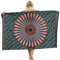 Nuofengkudu Frau Sarong Rock Hippie Floral Bedruckte Bikini Cover up Strandkleid Lange Wrap Urlaub Party Strand Outfits Strandtuch