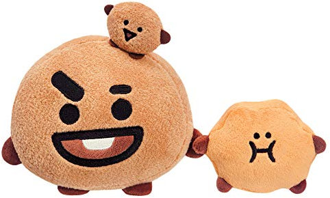 Aurora 61330 SHOOKY BTS Plüschtier, Braun - Offizielles BT21- Merchandising