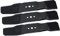 SECURA Jeu de lames (mulching) compatible avec Husqvarna Rider R418 TS AWD 967292001 (94cm Carter de coupe) Tracteur de pelouse