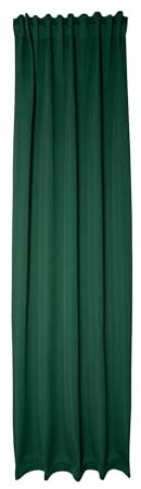 Homing blickdichter Akustik Verdunkelungsvorhang Uni Gardine Grün Vorhang Wohnzimmer Schlafzimmer Kinderzimmer Dekostoff(1Stück) 245 x 140 cm (HxB), 5486-13