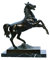 Henecka Büsten u. Skulpturen -Pferde-, Pferdesport-Pokal, Metall-Guss-Figur -Sachsenross wählbar in 4 Größen, Auszeichnung, Ehrenpreis, mit Wunschgravur (Höhe 210 mm)