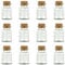Ankerkraut leeres Korkenglas, klein, 12 leere kleine Gewürzgläser, zum Abfüllen von Gewürzen, Kräutern oder Bonbons, großartiges Gastgeschenk, 170ml, Embossing