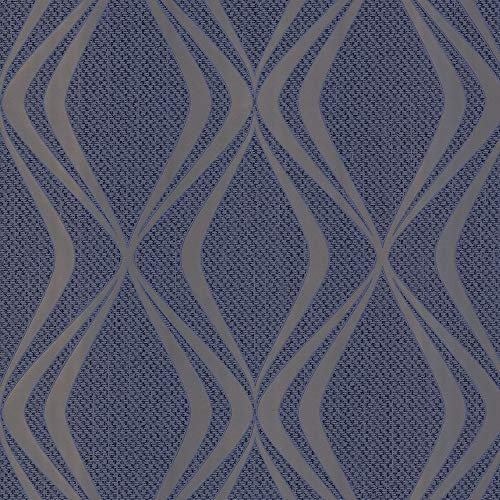 Belgravia Decor Amelie Geo Navy Wallpaper 3012