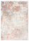 Carpeto Rugs Abstraktes Vintage Designer Teppich - Kurzflor - Weich Teppich für Wohnzimmer, Schlafzimmer, Esszimmer - ÖKO-TEX Wohnzimmerteppich - Teppiche - Creme Lachsfarben 1-240 x 330 cm