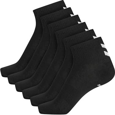 hummel Unisex Socken CHEVRON 6-Pack Mid Cut Socks 213252 Black 36-40