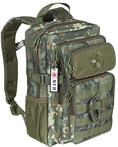 MFH US Rucksack, Assault,Youngster (flecktarn)