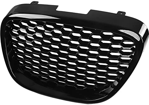 bizofft Auto Kühlergrill, ABS Glossy Black Verschleißfester Stoßfängergrill 1133007 UV-Schutz für Upgrade-Ersatz für Seat Leon MK2 1P 05-09