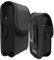 BELTRON Vertical Leather Case for CAT S22 Flip Phone/Sonim XP3 Plus XP3900, Features: Heavy Duty Belt Loop, Metal Belt Clip & Dual Magnet Closure (Black Leather)