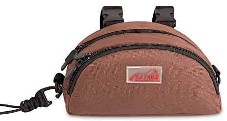 Y.J TAILS Horse Saddle Bag for Horses, Pommel Packet for Western & Endurance Saddles, Waterproof Saddle Sack for Cellphone Key, Horse Saddle Pouch (Brown)