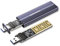Alloggiamento SSD M.2 NVME SATA, ANYOYO USB 3.2 Gen 2 10Gbps per SSD M.2 NVME/SATA 2230 2242 2260 2280,con M-Key o M+B Key Adattatore (supporto UASP, Plug and Play)