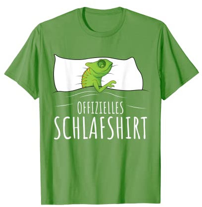 Offizielles Schlafshirt Chamäleon Echse Chameleon T-Shirt