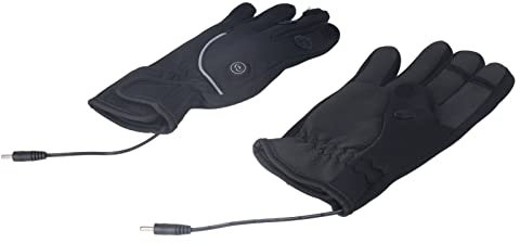 TOPINCN Guantes Calefactables con Batería Eléctrica XL, Guantes Calefactables a Prueba de Viento con Temperatura de 3 Niveles para Ciclismo y Camping (Enchufe de la UE 100‑240V)