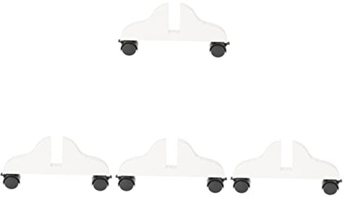 Cabilock 4 Stück Mobile Bildschirm Basis Sichtschutzfüße Bildschirmteiler Trennwand Zur Raumtrennung Halterungen Für Raumteiler Stützständer Für Raumteiler Weiß Pvc Büro Falten Schutzfilm