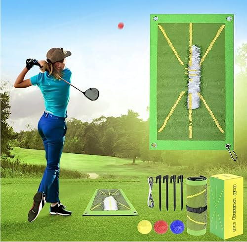 Qualis Golf Training Mat For Swing Detection | Golf Swing Mat For Golf Practice | Perfect Golf Gifts For Golf Swing Training Aid | UK Based Brand
