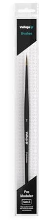 Vallejo Pro Modeler B01002 Natural Hair Round Brush No. 2
