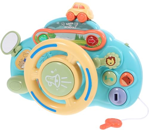 Vaguelly Kinder-Lenkrad-Spielzeug Musikalisches Kleinkind-Lenkrad-Spielzeug Mit Licht Und Ton Baby-Früherziehungsmusik Lenkrad-Spielzeug Für Babys Die So Tun Als Würden Sie Fahren