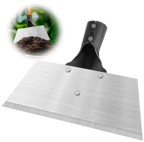 Pelle de Jardin multifonctionnelle Pelle à Neige Outil de Jardin Outil de Jardin Pelle de Nettoyage de Jardin (24,5 x 18,5 cm, sans poignée)