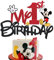 Lahe Tortendeko 1. Geburtstag, Mouse Kuchen Deko, Happy Birthday Tortendeko, Mouse Cake Topper Geburtstag für Mädchen Junge Party Dekoration zum Torten Deko
