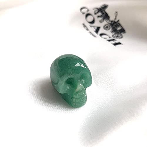 Haussammlung Geschenk for Familie, Quarz-Schädel-Edelstein, natürlicher Kristall-Schädel-Edelstein, Totenkopf-Stein for Heimdekoration, Farbe zufälliger Glücksstein, Kristall ( Color : Deep Blue , Siz
