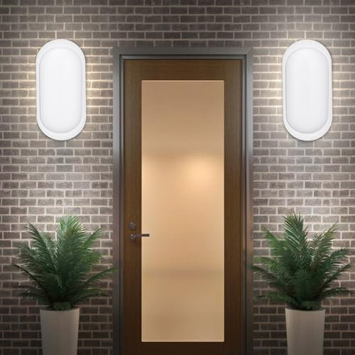 2 Stück Kellerlampe LED Feuchtraumleuchte IP65 Deckenlampe Wasserdicht, 18W 1710LM Wandleuchte LED, Neturalweiß 4000K Kellerleuchte, Deckenleuchte für Flur Keller Garten Badzimmer Garage Bad Balkon