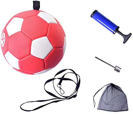 PLCPDM Pour le football intelligent avec pour le jonglage, le contrôle des pieds, la pratique des coups de pied, cordon réglable, équipement de football en plein air