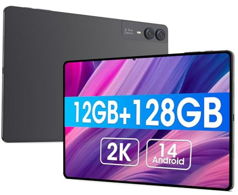 CWOWDEFU Tablet 11 Inch Android 14, FHD + incell Display, 12GB + 128GB (1TB TF) Gaming,Octa-Core,7000mAh/1920x1200 WiFi 6 PC Android Tablet Dual Camera Widevine L1 Tablet Silver