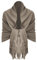 Van Der Rich ® - Eleganter einfarbiger Schal aus Wolle mit Fransen Warm und weich - Damen (Uni Maca)