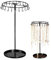 POHOVE Rotating Jewellery Stand, Necklace Stand, Jewellery Display Stand for Necklace Storage/Earring Storage, Jewelry Organizer with 23 Hooks, Black