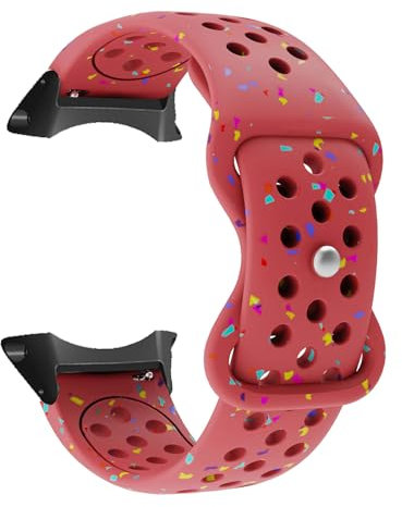 Silikon Armbänder Kompatibel mit Polar Vantage V Armband, mit Verstellbarer Schnalle Weiches Atmungsaktiv Farbigen Flocken Männer Frauen Sport Ersatzarmband für Polar Vantage V Uhrenarmband (3)