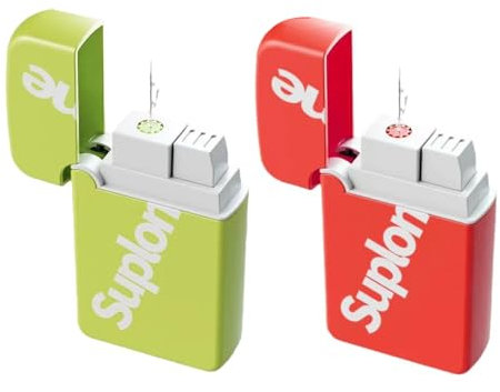 Feuerzeug Wasserpistole 2 Stück Feuerzeug Wasser Spritzt Prank Lustiges Kreatives Wasser Feuerzeug Spritzt Prank Artikel Geeignet für Wasserschlachten im Schwimmbad und Partystreiche (Rot Grün)