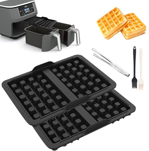 LXYYDS 2 Piezas Molde de Silicona para Gofres, Accesorios para Gofres Belgas, Compatible con AF300EU, AF400EU, AF451EU, SL400EU, Moldes para Gofres Antiadherentes, Reutilizable
