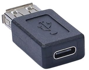 Azxcvbnm Convertitore adattatore USB 2.0 a tipo C femmina supporta ricarica 5V/3A e