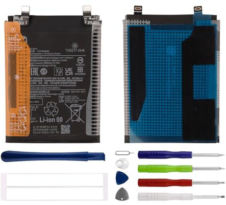 Duotipa Batería de repuesto BP4J compatible con Redmi Note 12 Pro+ (4880 mAh, con kit de herramientas de reparación)
