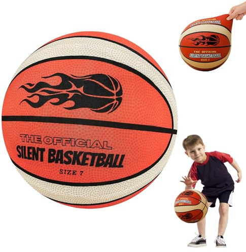 Hojalis Silent Basketball, Silent Shot Basketball Größe 7, Silent Basketball Indoo, Lautloser Basketball, Hochdichter Schaumstoff, Silent Ball Basketball Für Training Für Kinder Und Erwachsene