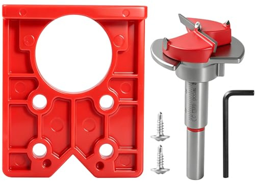 35mm Hinge Jig Drill Guide Concealed Forstner Bit Set Positioner