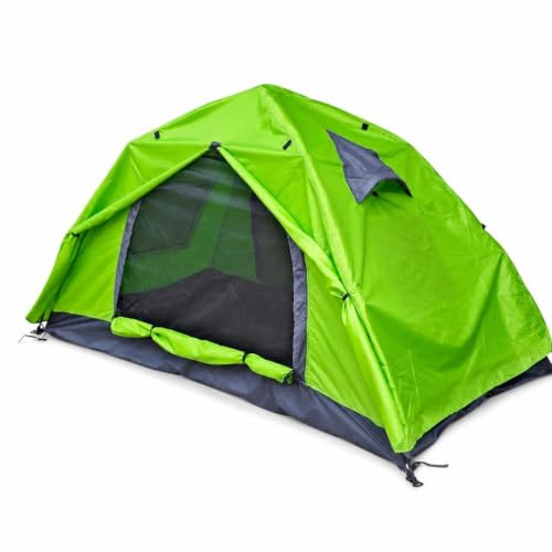 FashionCha Zelt Automatisch Aufstellbar Wasserdicht, Doppelschichtige Konstruktion | tragbar | 2000-3000mm Wassersäule | Polyester | Oxford-Gewebe, Grün, Einzelzelt, automatisch, Grün
