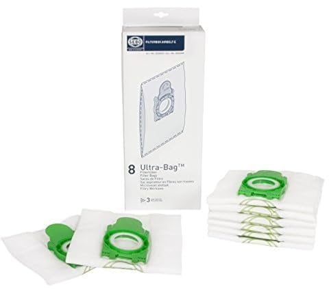 Sebo Airbelt 8300ER Filterbox E E for all Models including 8 Ultra-Bag Filter Bags with Electret Filter CAP by SEBO