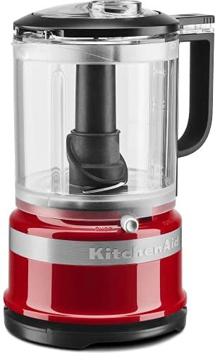 KitchenAid 5KFC0516 Robot da Cucina, 1.19 L, Nero, Rosso