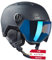 Black Crevice Skihelm Chamonix mit Visier, matt schwarz/blau, M (55-58 cm)…