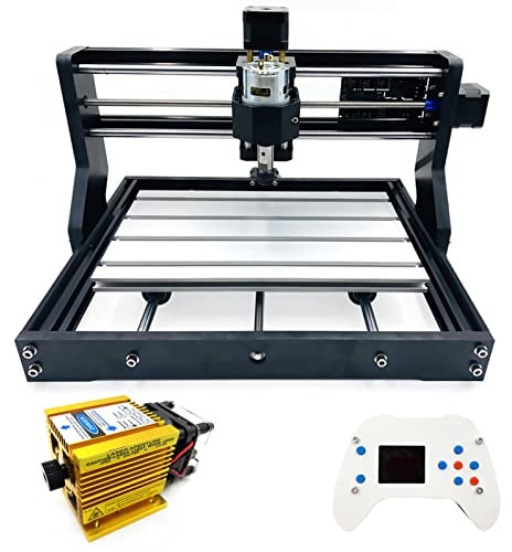Jadeshay CNC 3018 5W Laser Milling Cutter Set 2 in 1 Laser Engraver CNC Milling Machine CNC Router Offline Control
